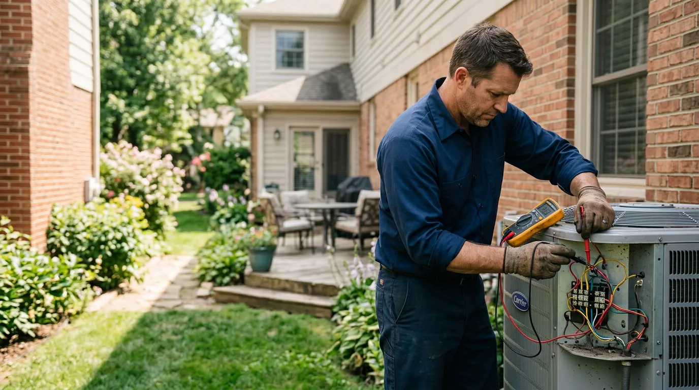 HVAC technician working near Wildomar, CA